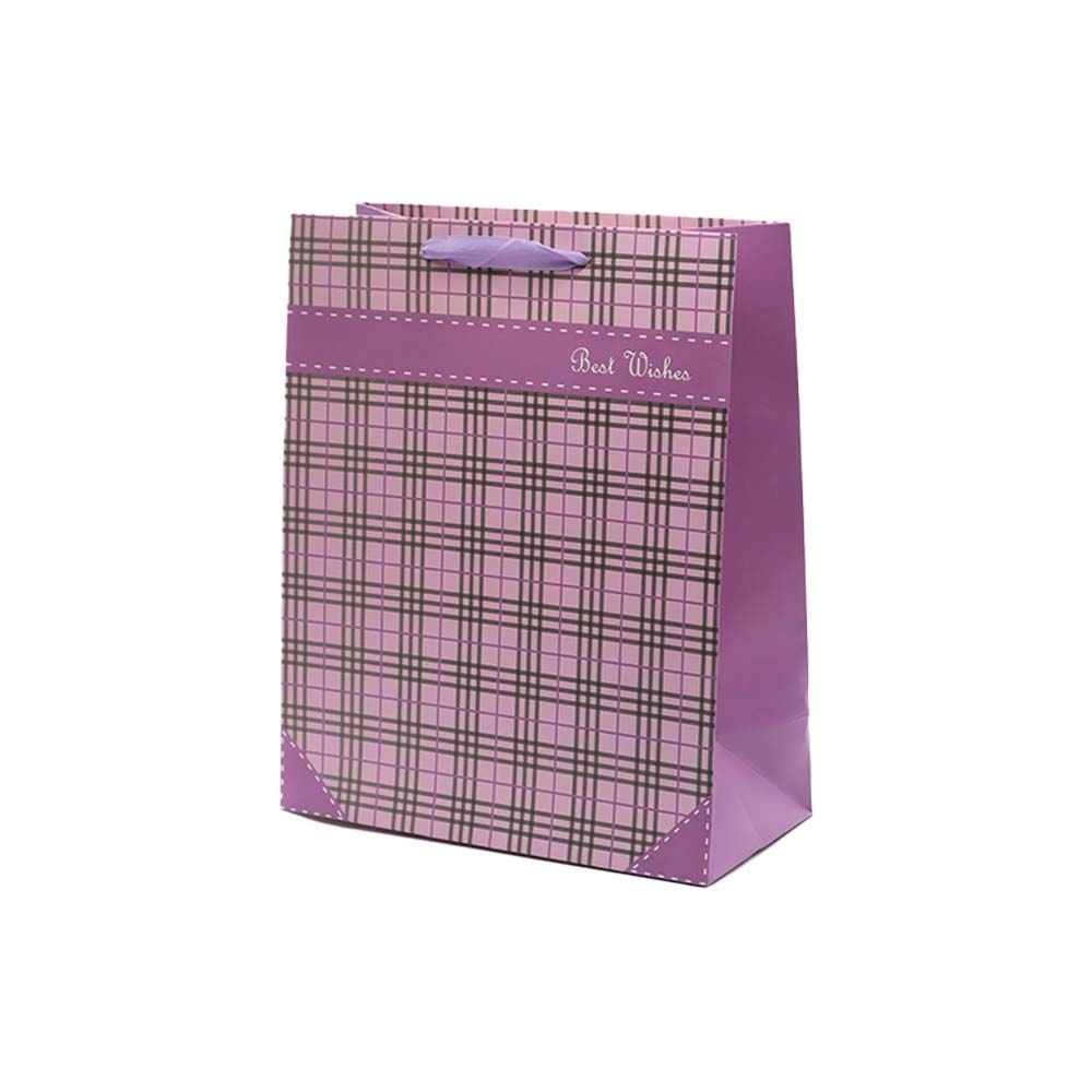 Gift Paper Bag Checkbox 26x32cm Medium