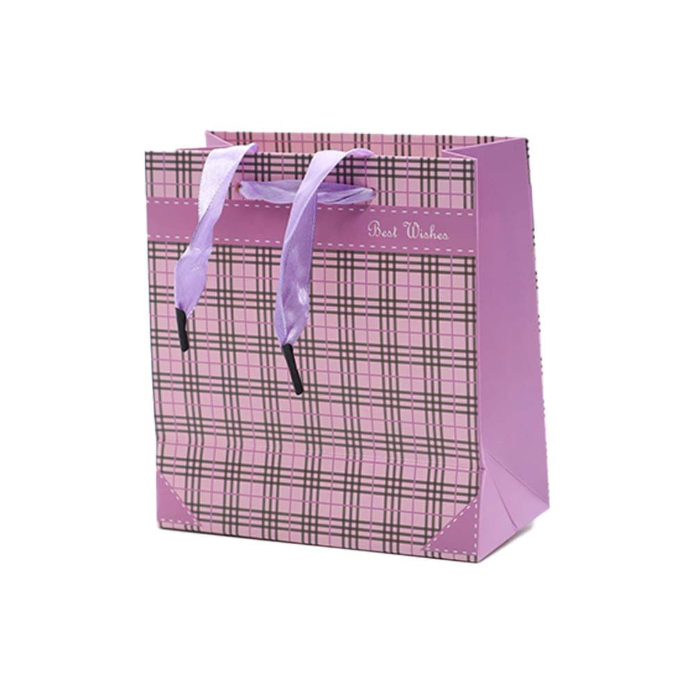 Gift Paper Bag Checkbox 14x15cm Extra Small