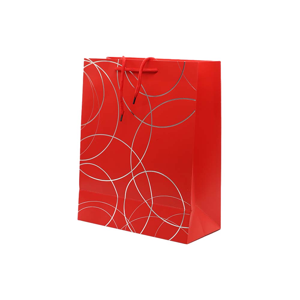 Gift Paper Bag Cirlces 26x32cm Meduim