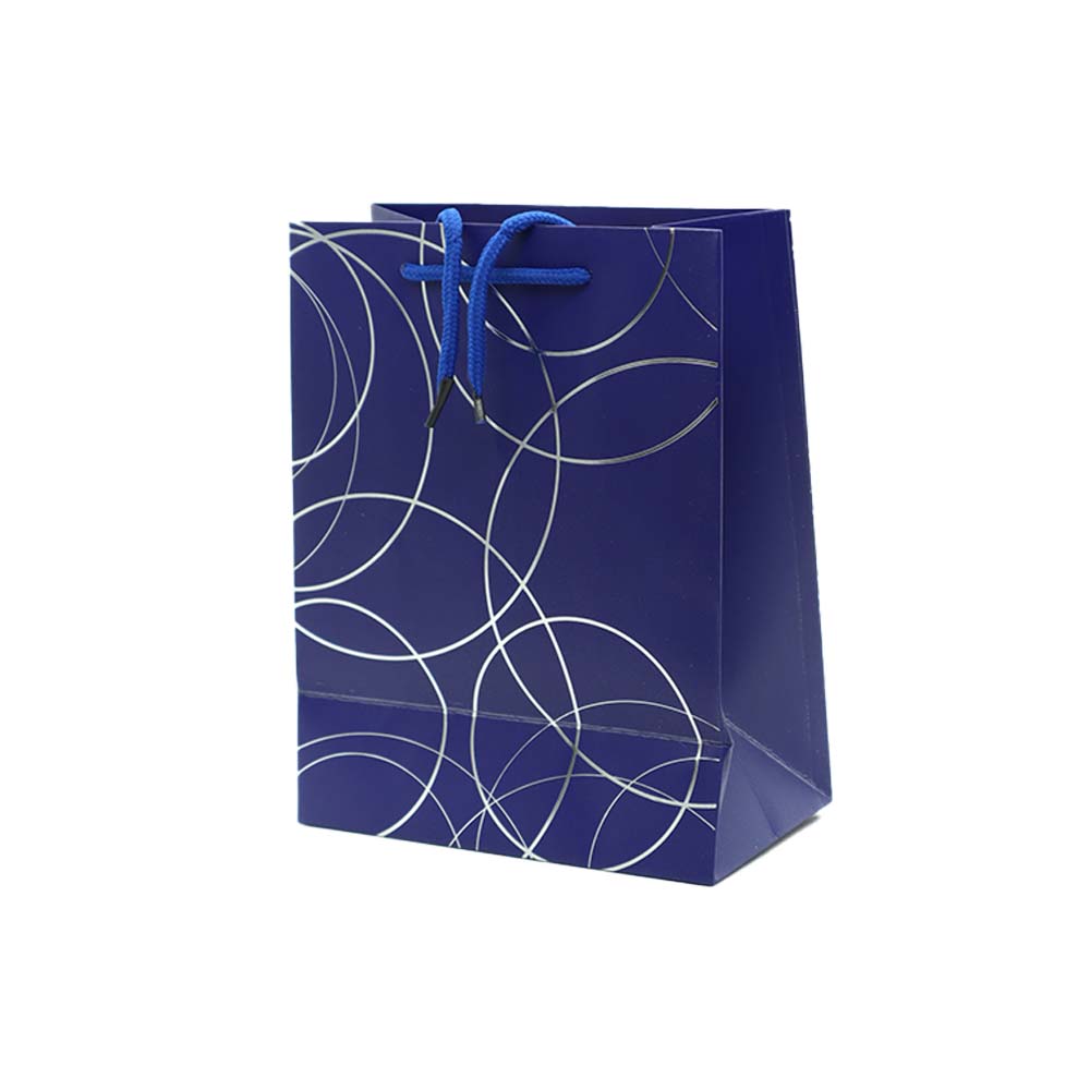 Gift Paper Bag Cirlces 18x23cm Small