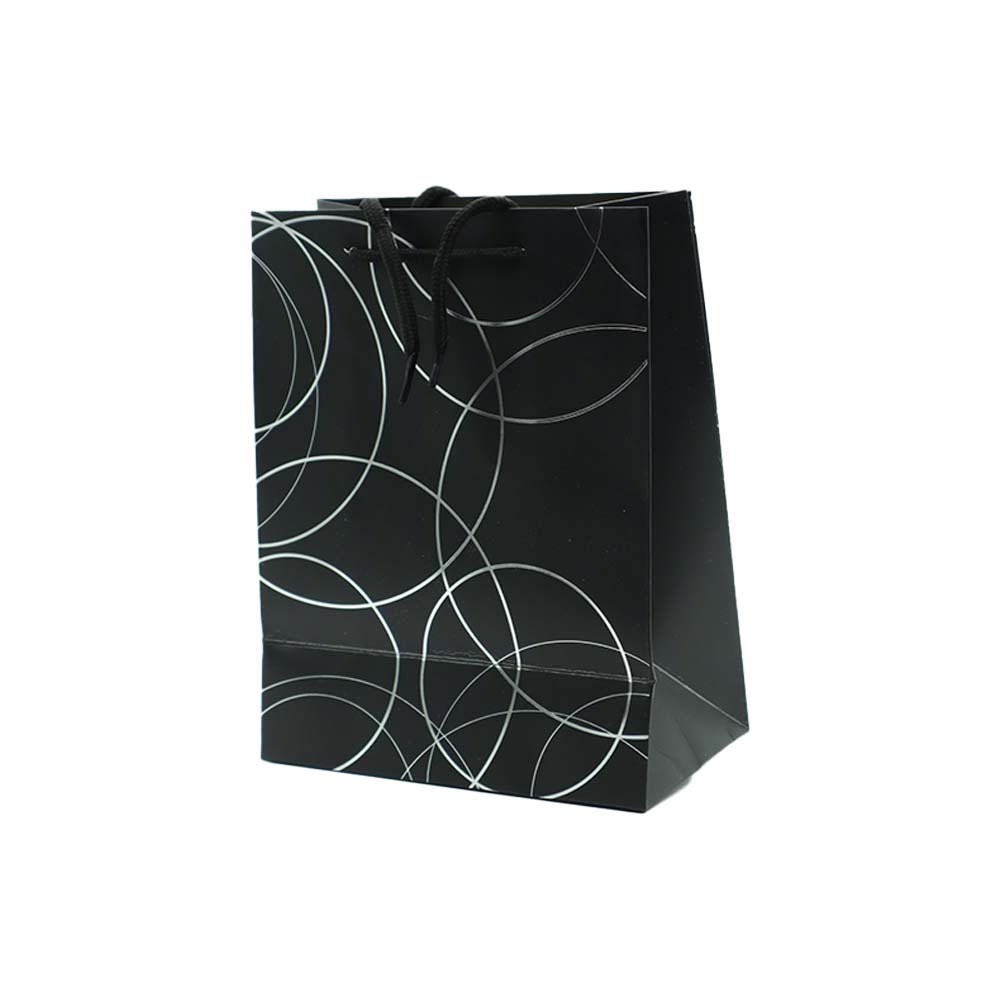 Gift Paper Bag Cirlces 18x23cm Small