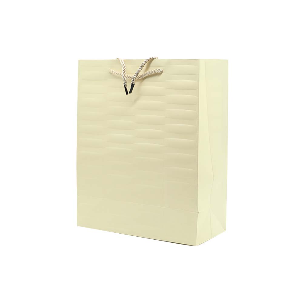 Gift Paper Bag Ribbed Embossed 26x32cm Large