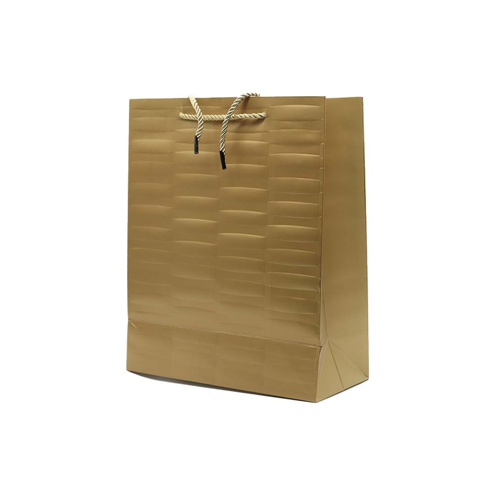 Gift Paper Bag Ribbed Embossed 26x32cm Large