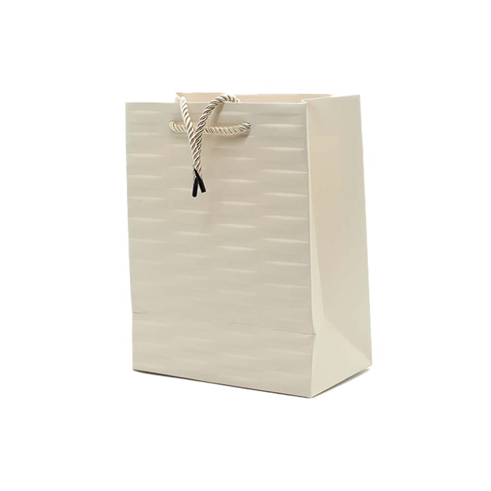 Gift Paper Bag Ribbed Embossed 18x23x10 Meduim