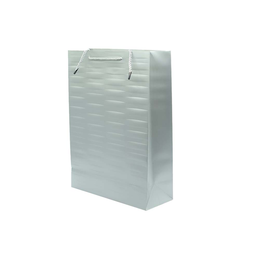 Gift Paper Bag Ribbed Embossed 30x42cm Extra Large