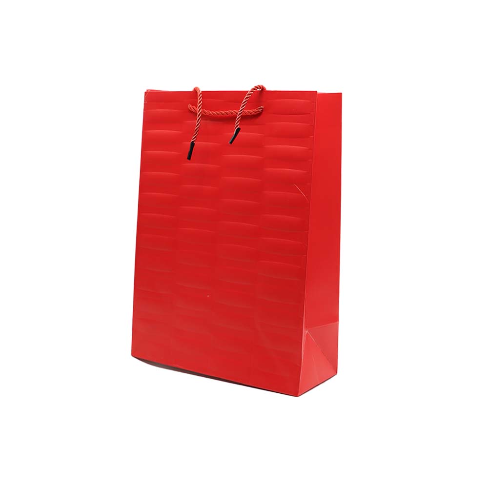 Gift Paper Bag Ribbed Embossed 30x42cm Extra Large