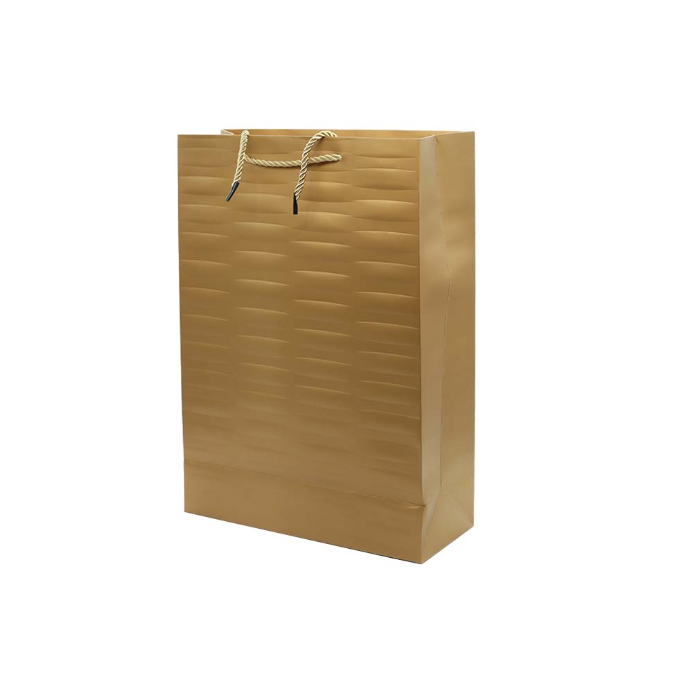 Gift Paper Bag Ribbed Embossed 30x42cm Extra Large