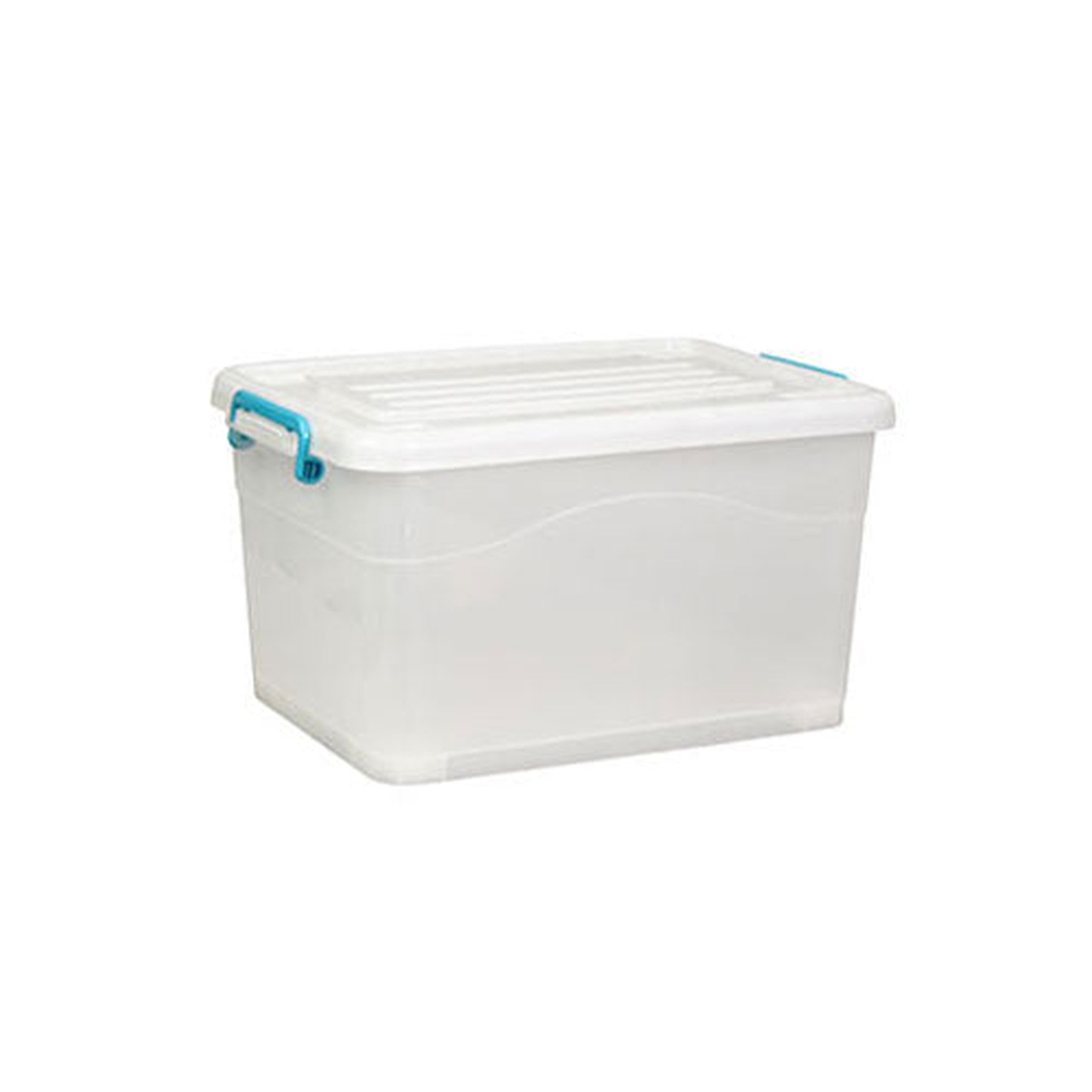 30L Storage Utility Container Box Clip Lock Lid & Wheels Nu Ware