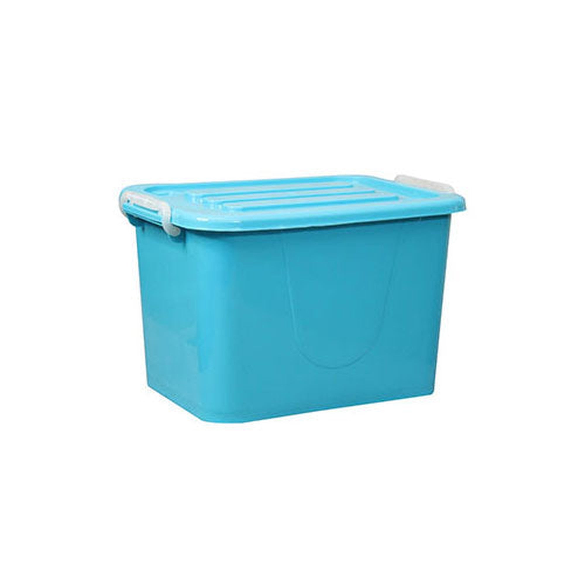 30L Storage Utility Container Box Clip Lock Lid & Wheels Nu Ware