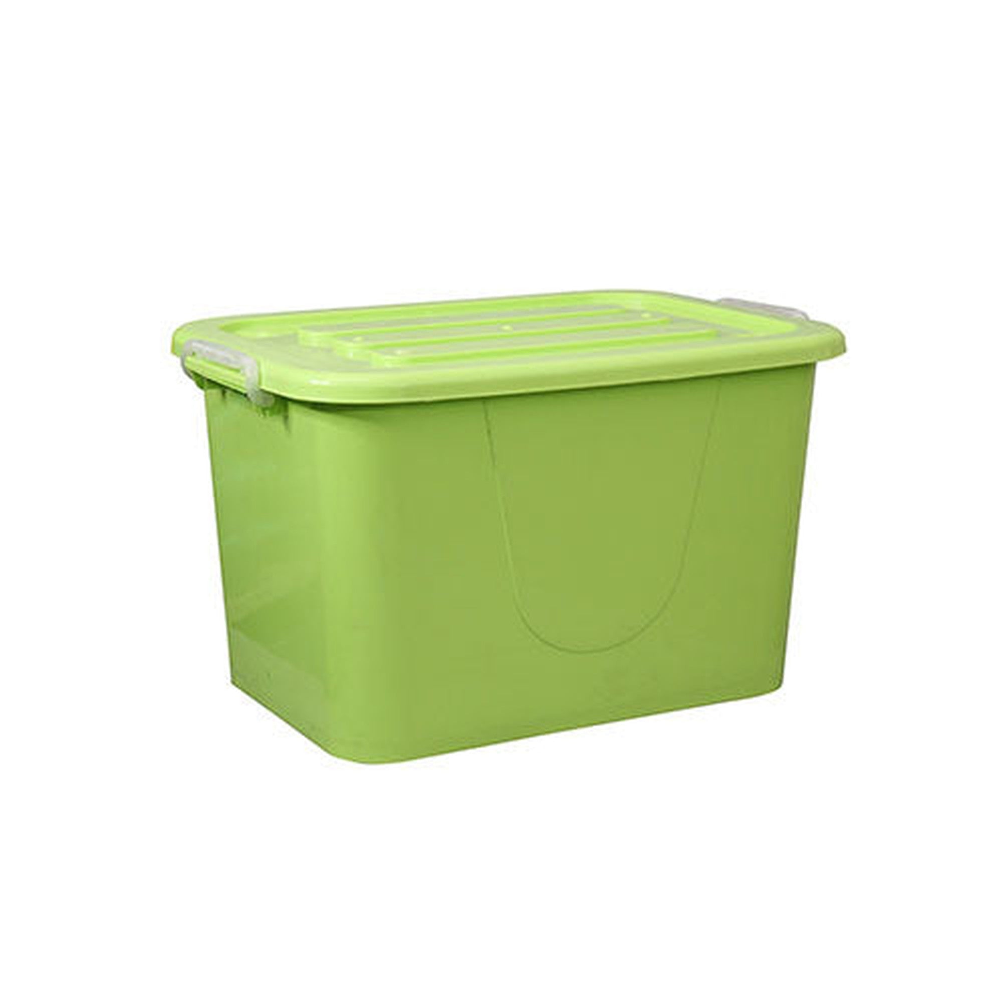 30L Storage Utility Container Box Clip Lock Lid & Wheels Nu Ware