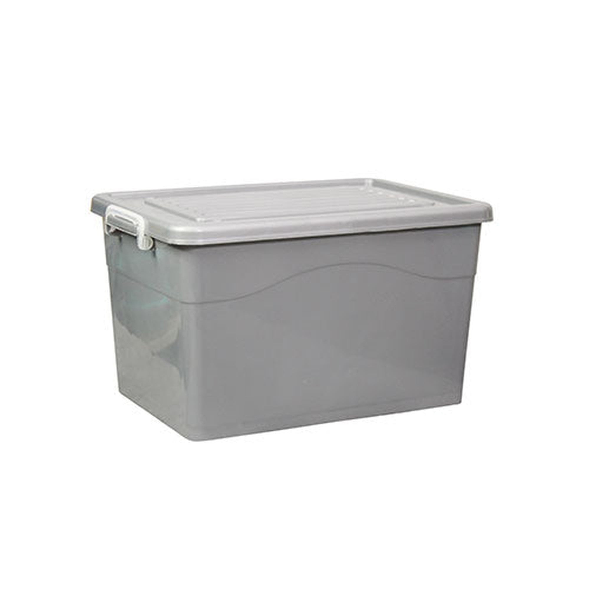 85L Storage Utility Box with Clip Lock Handle & Wheels Nu Ware