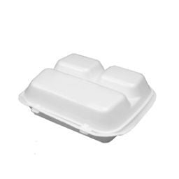 Fomo Food Tray No.53 - 3 Division Clamshell 75pack