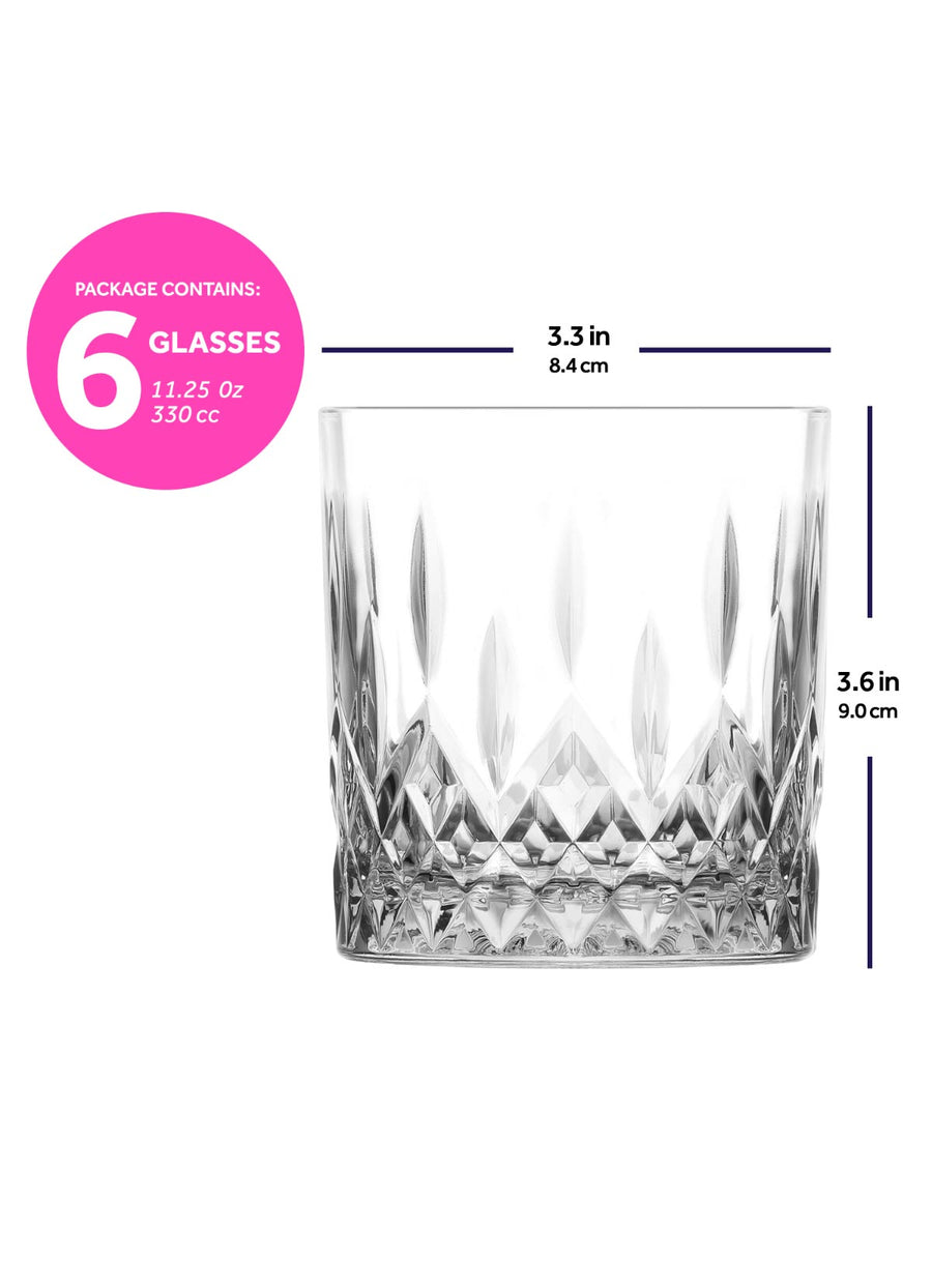 LAV Glass Tumbler 330ml Odin Whisky 6pack SGN2344