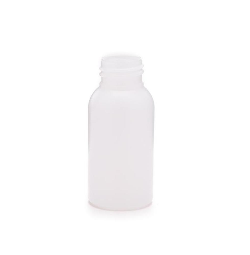 Plastic Bottle Boston 50ml HDPE Natural Bottle with screw on Lid