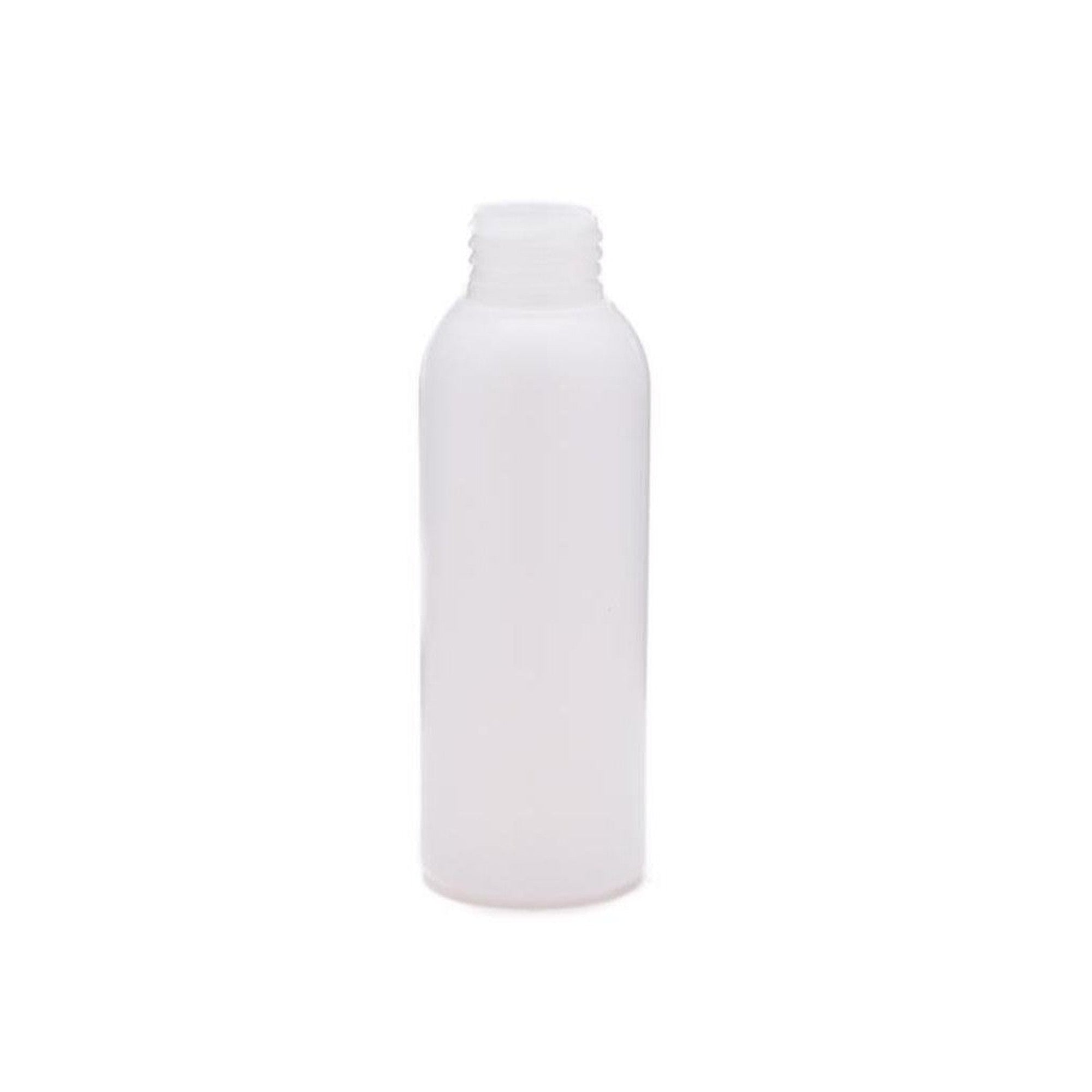 100ml HDPE Plastic Boston Bottle Natural with Lid PE0100BON