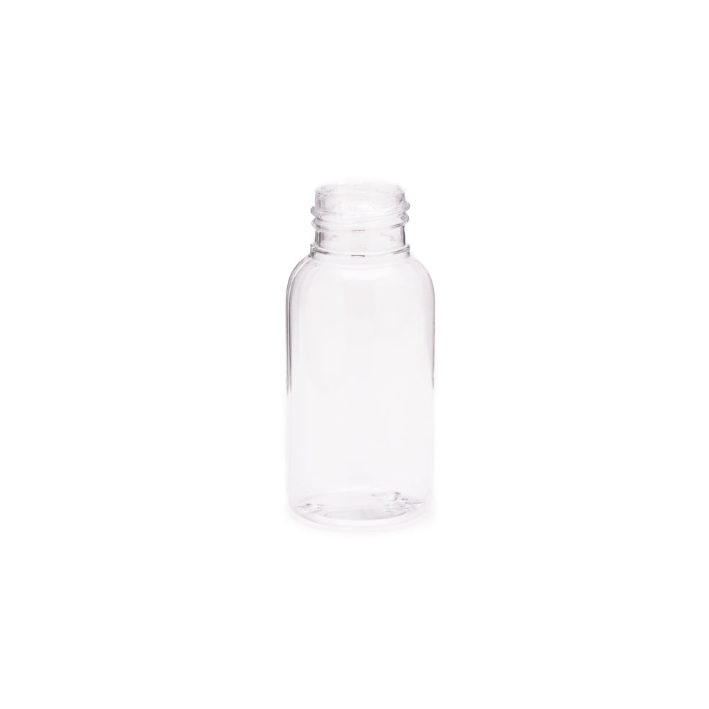 Plastic Jar 50ml PET Bottle Clear Round with Flip Lid 10pack - PET0050