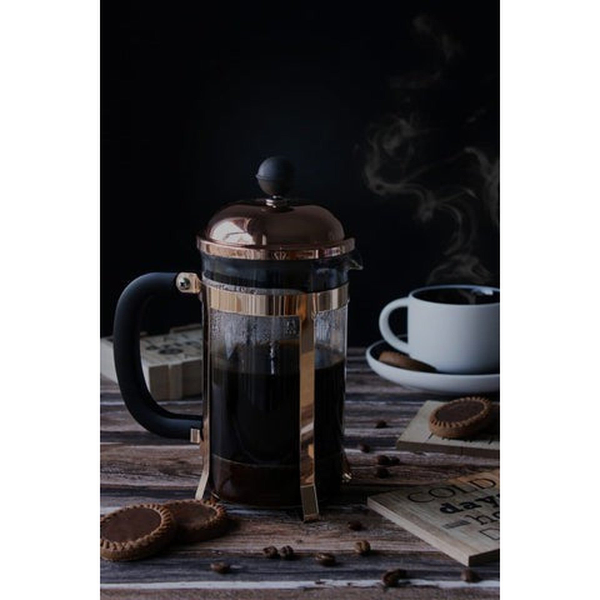 Aqua Coffee Plunger Rose Gold 600ml 10612