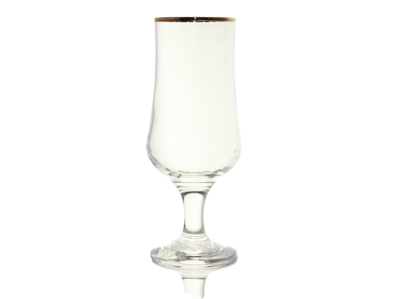 Glass Tumbler 370ml Cocktail Gold Rim Wine SW0530G