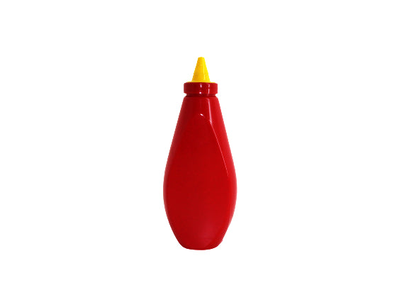 Plastic Squeeze Sauce Bottle 500ml Red