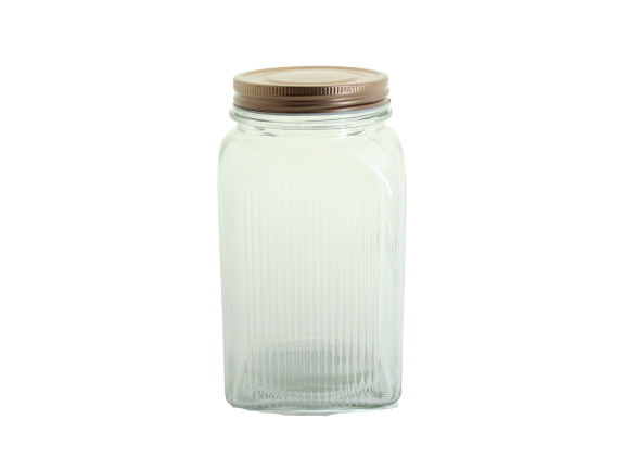 Glass Canister Coffee Container 1200ml with Metal Steel Lid Gl2766