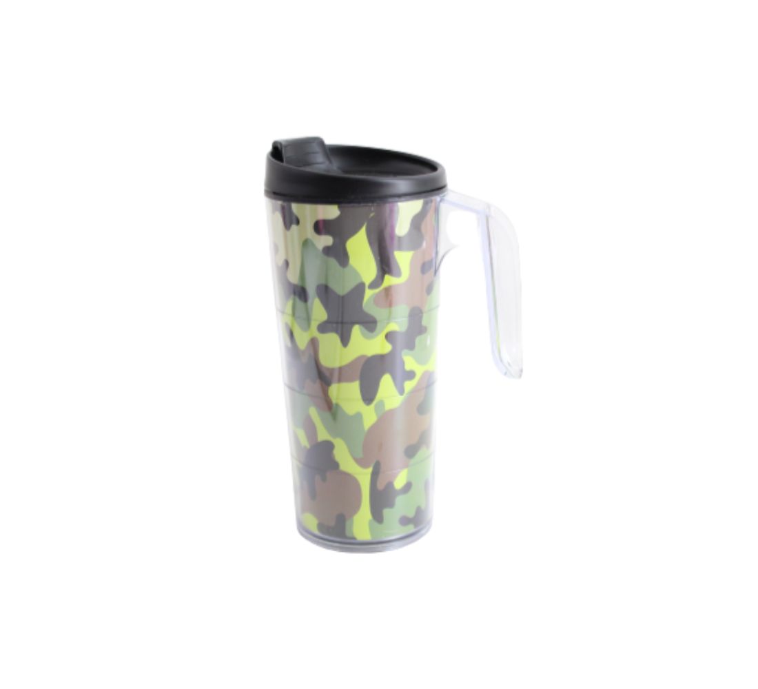 Carry Flask Mug Cup Camo Decal Carry with Handle Hr161487016