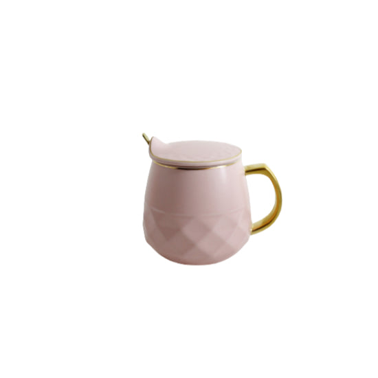 Sugar Bowl Gold With Spoon PSK007
