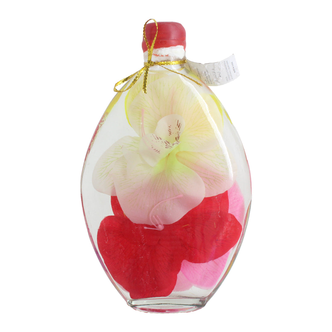 Bottle with Flower Ornament 25x11cm XO428