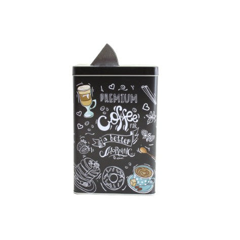 Gift Metal Container Tin Coffee Rect XTIN043