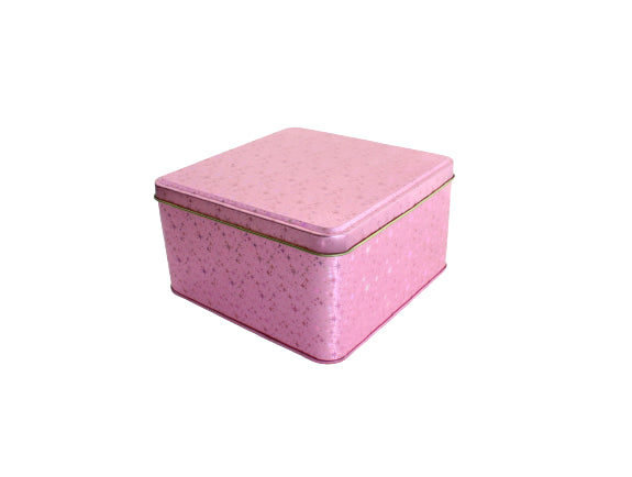 Gift Metal Tin Container Box  Square