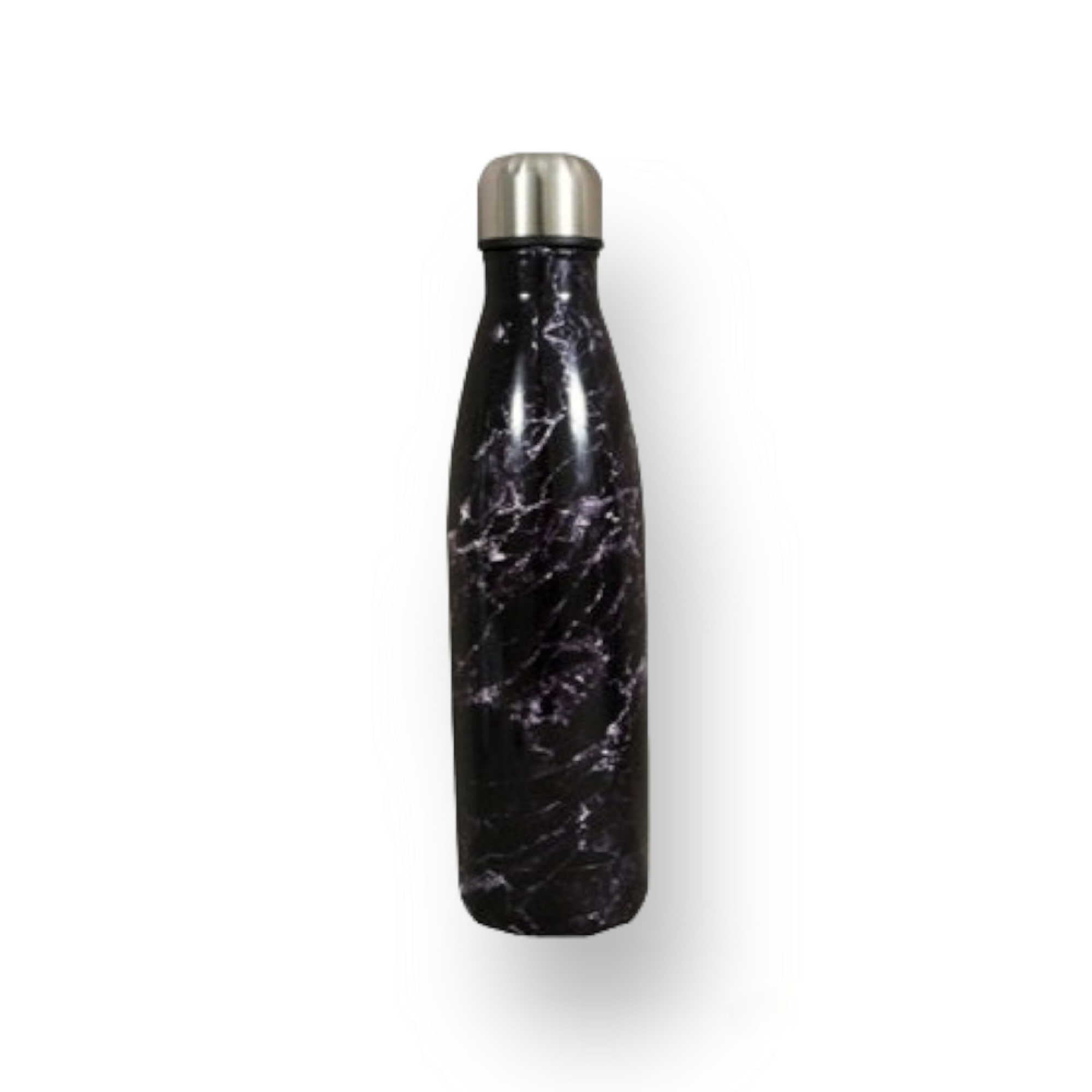 Retro Vacuum Travel Flask 500ml  Drinking Bottle Marble Finish 31010