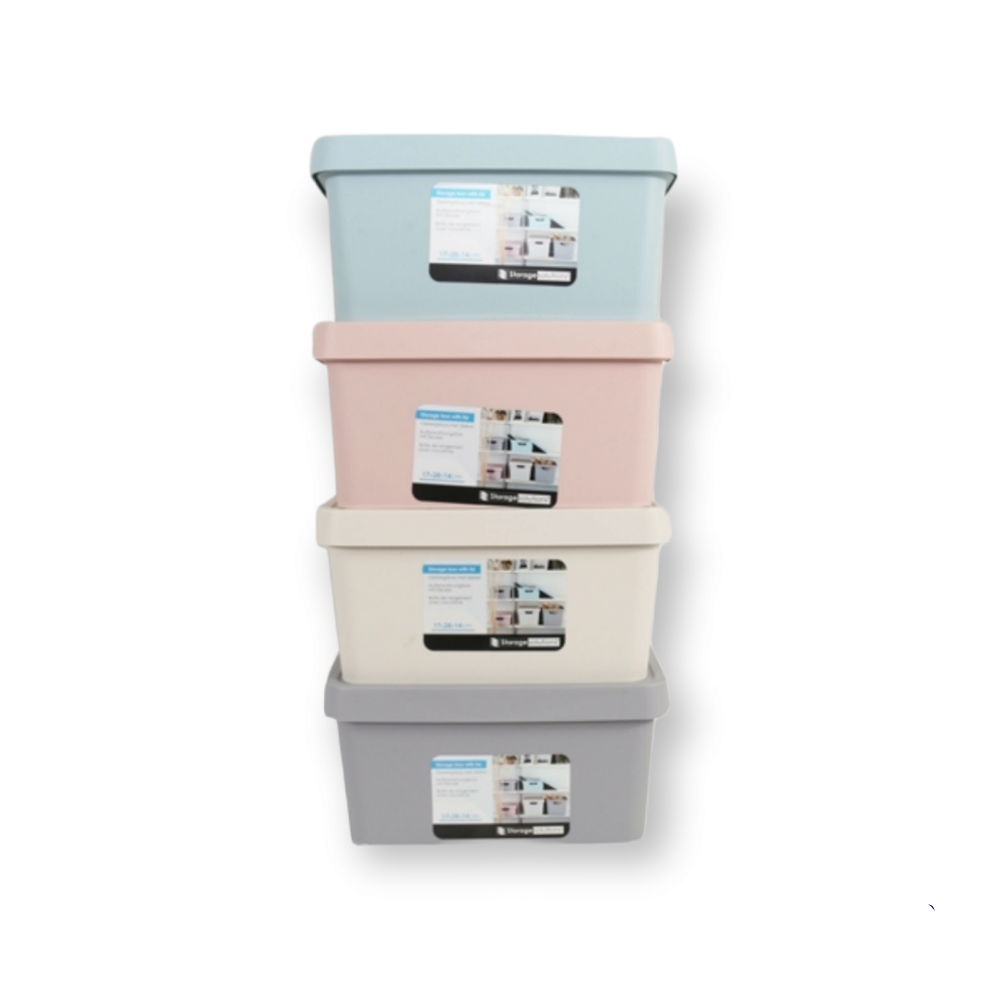 Storage Utility Container Box with Lid 28x17x14cm 21136