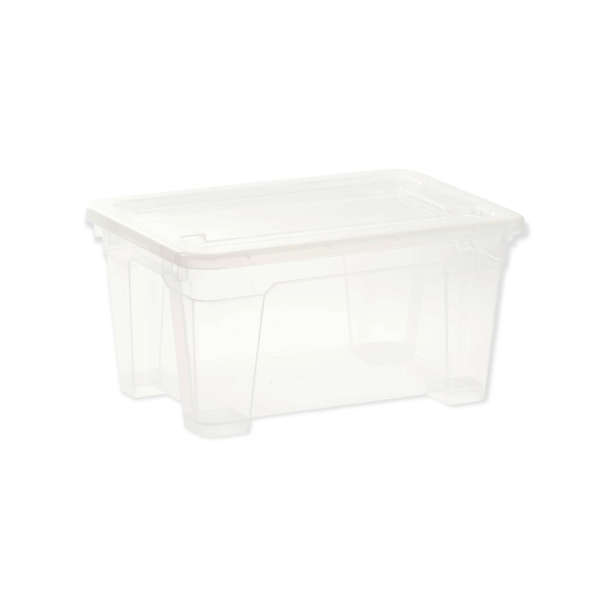 Plastic Storage Utility Container Box 4.5L Clear Buzz