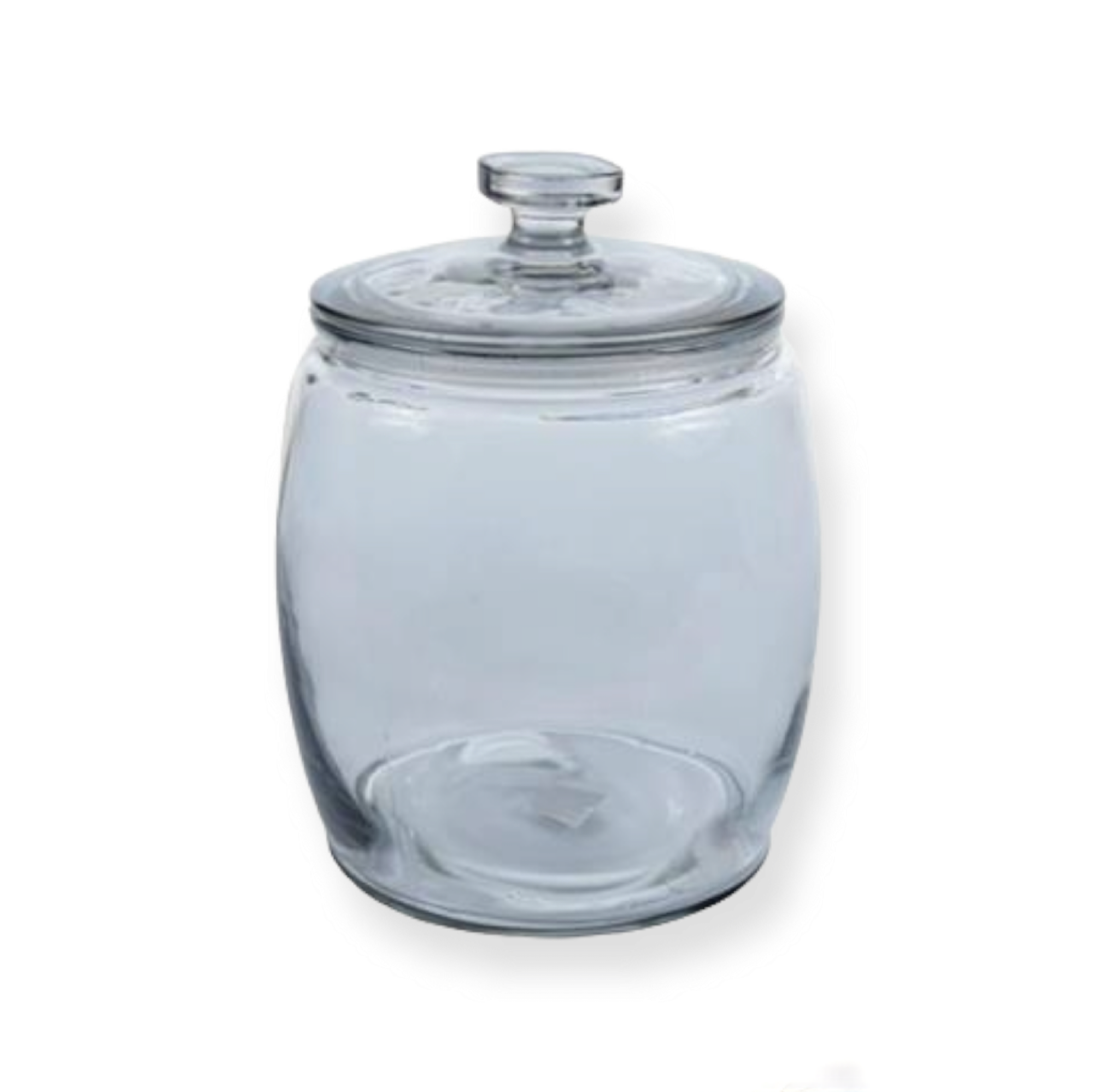 Aqua Canister Glass Belly Glass Lid 940ml 0.5kg 27587