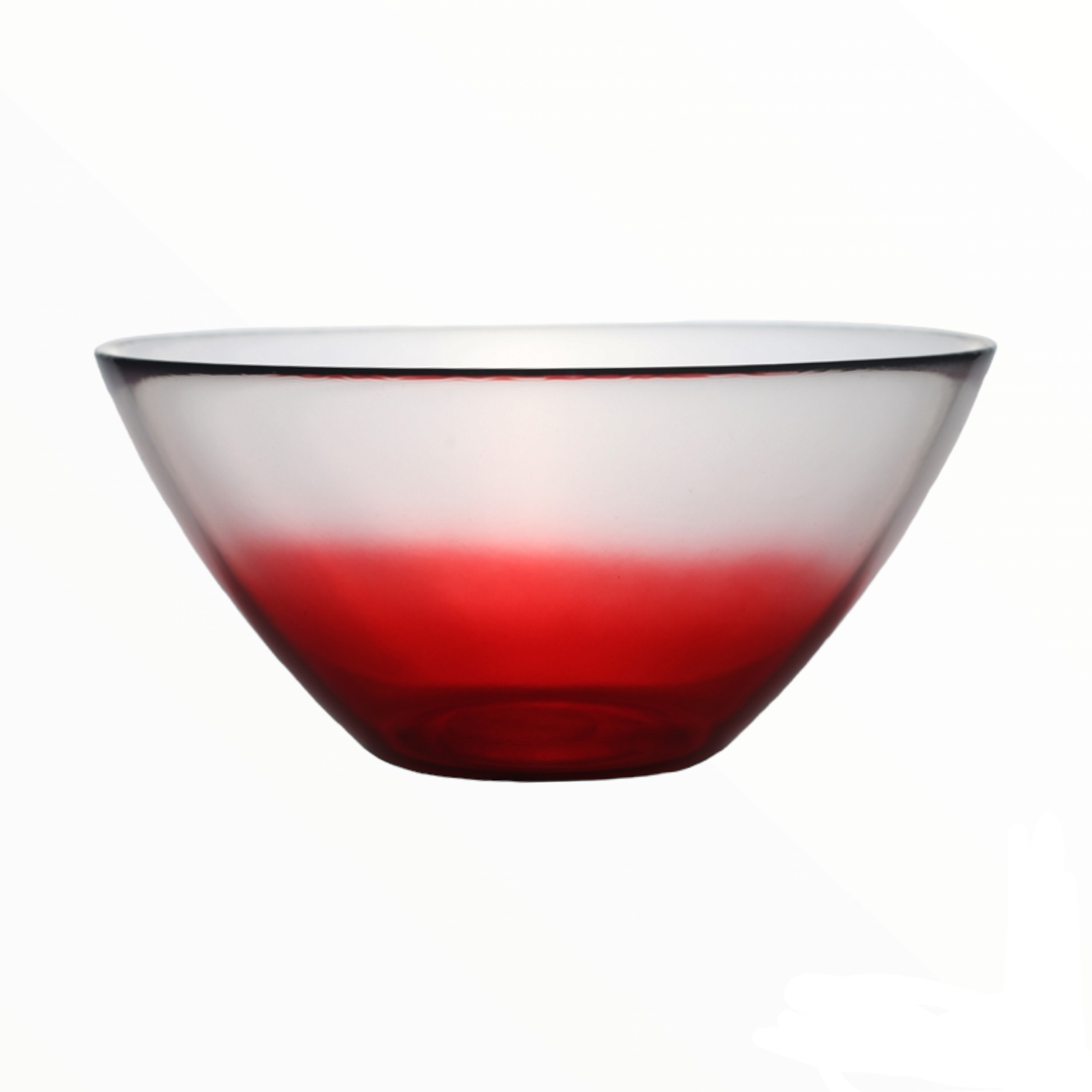 Pasabahce Glass Bowl Temperes Red 7cmx7cmx8cm 40174