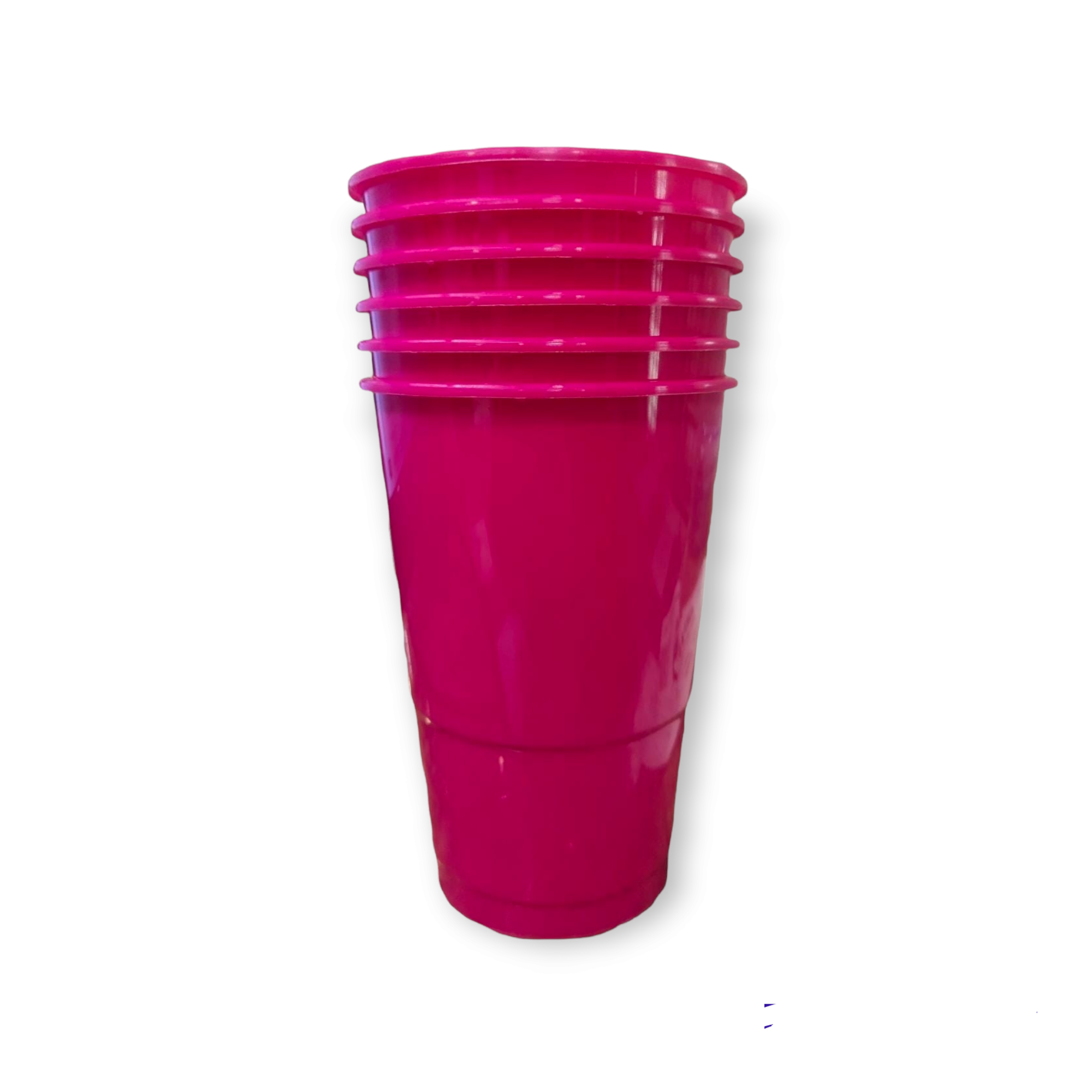 Plastic Tumbler 500ml Disposable Party Smoothie Cup Miss Molly Delicate 6pack Assorted
