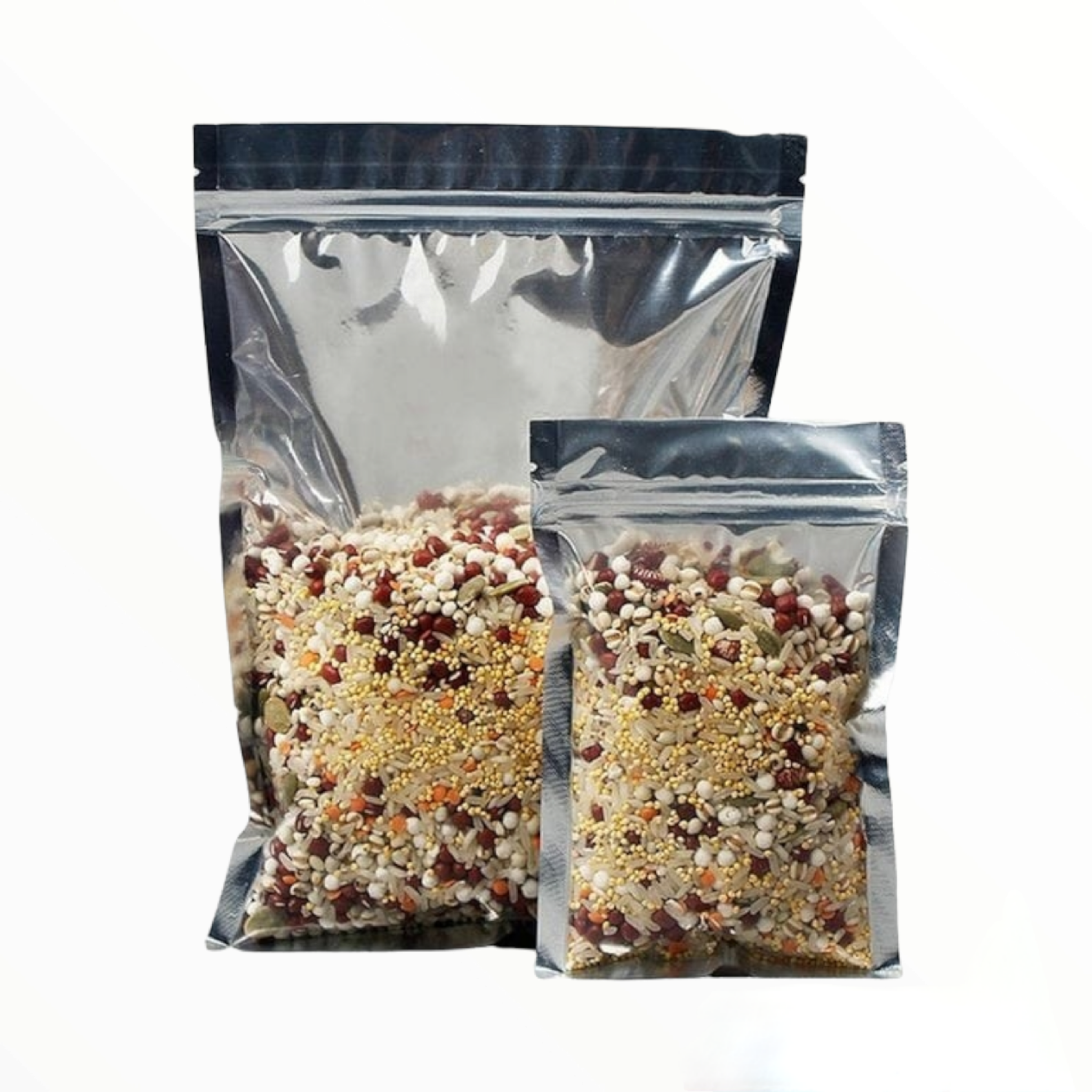 Metalized Zip Lock Vacuum Resealable Bags 18 x 26cm 750g 10pack