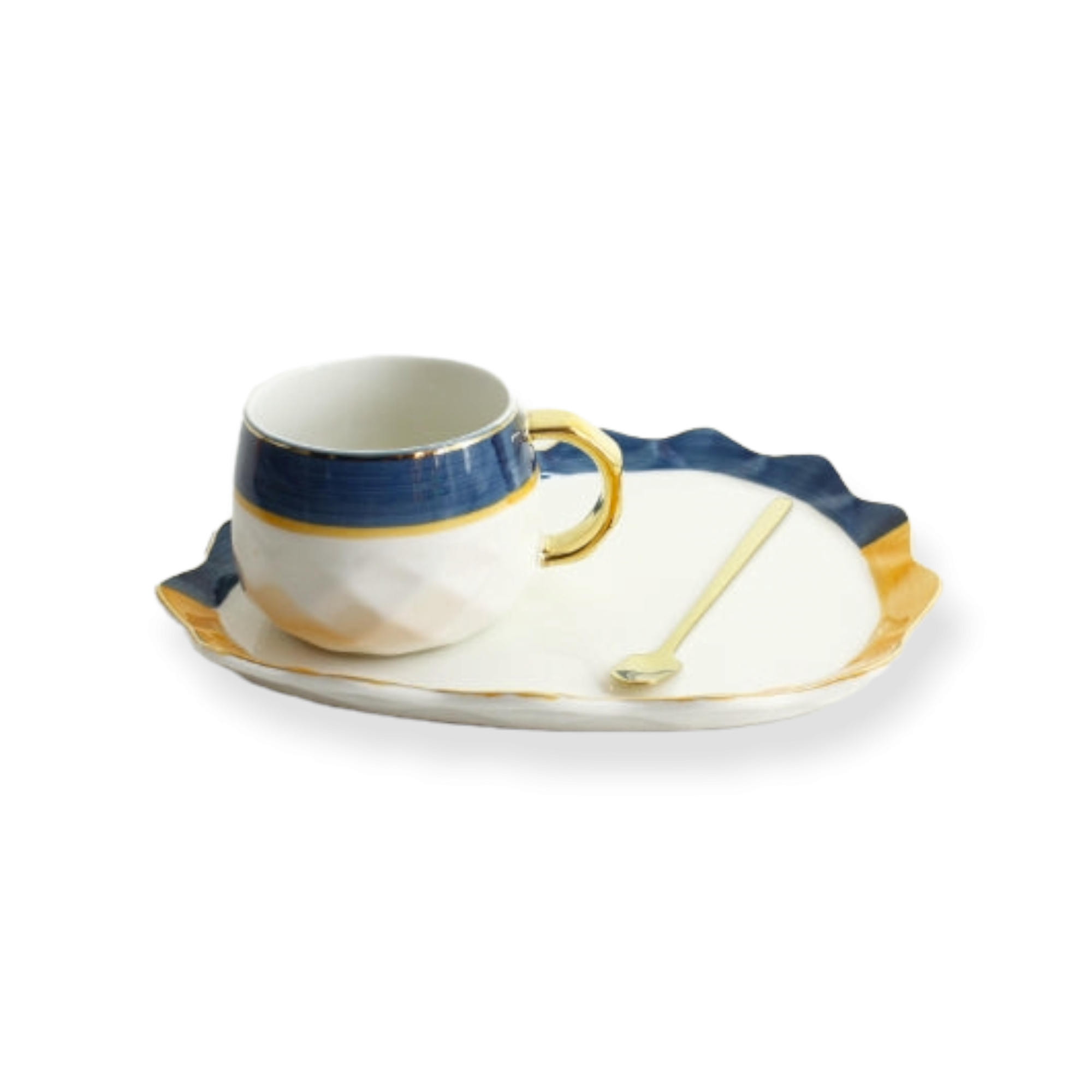 Luxury Porcelian Cup and Saucer with Spoon PSK006