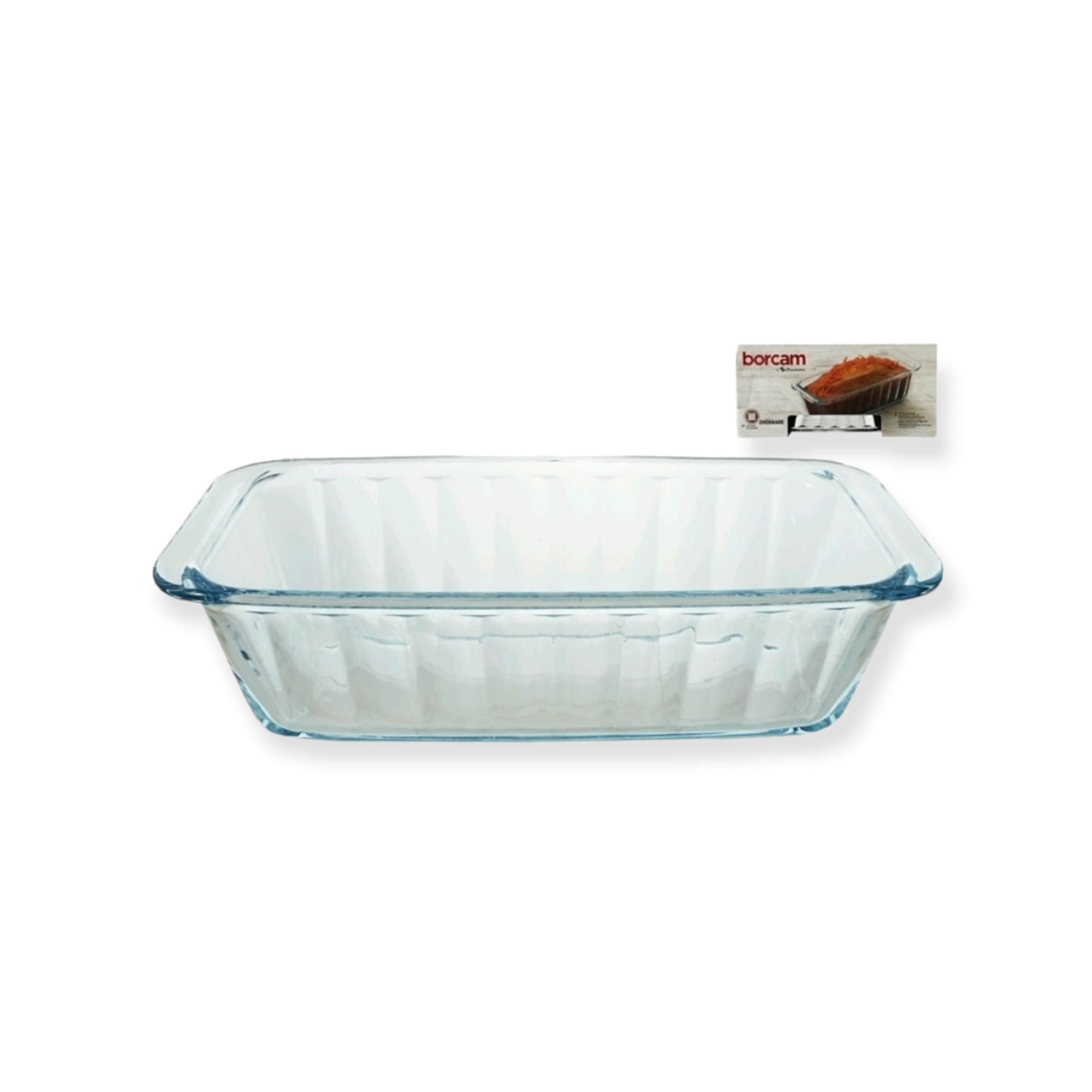 Borcam Glass Serving Dish Loaf Pan Rectangle 25x11.5cm 23045