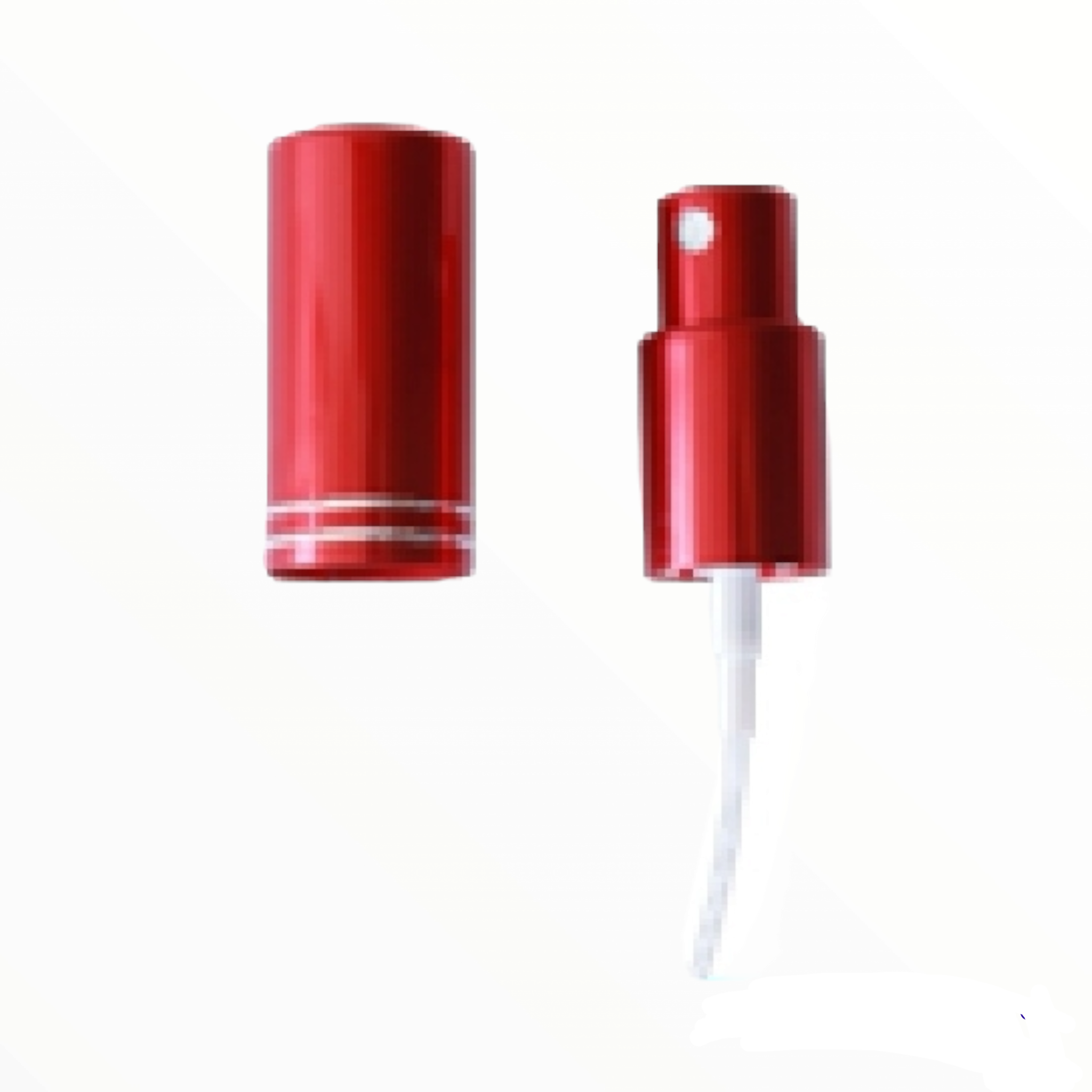 Pump Lid Lux Red with Red Over Cap 18/410
