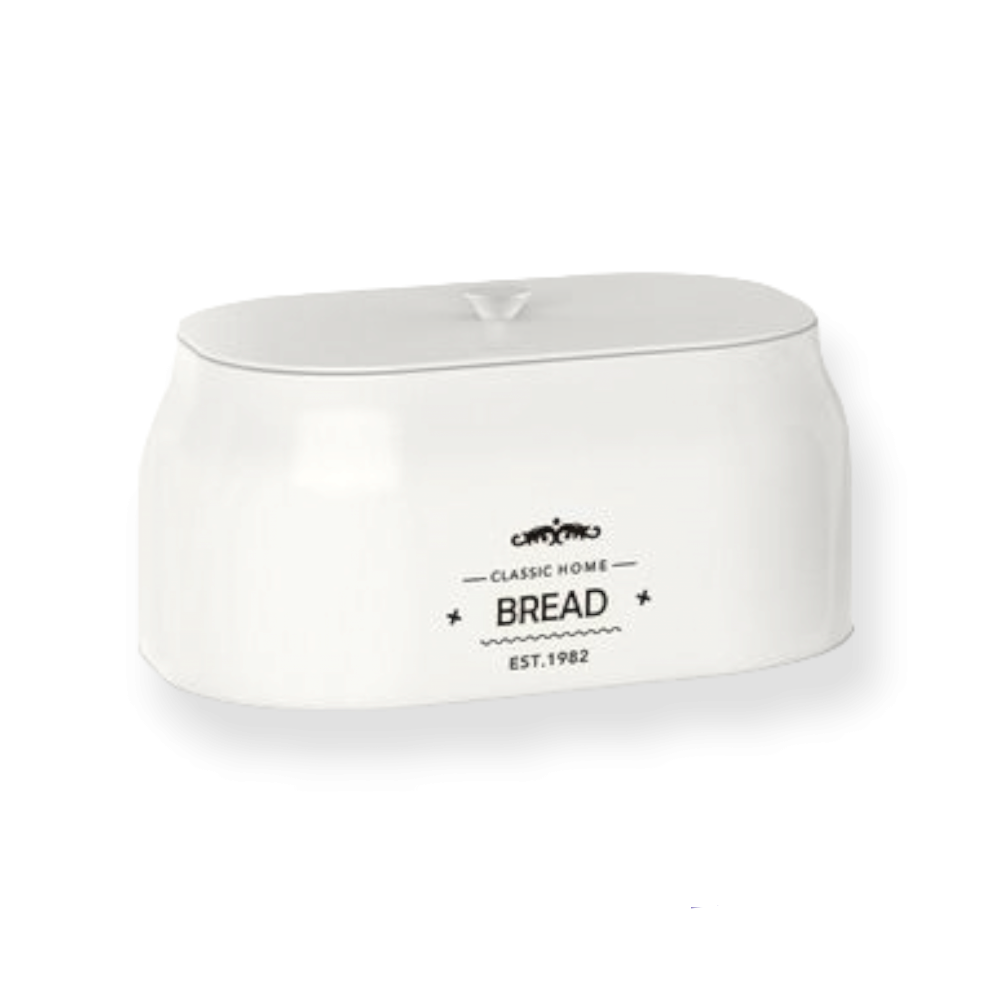 Aqua Bread Bin Tin Iron White 26508
