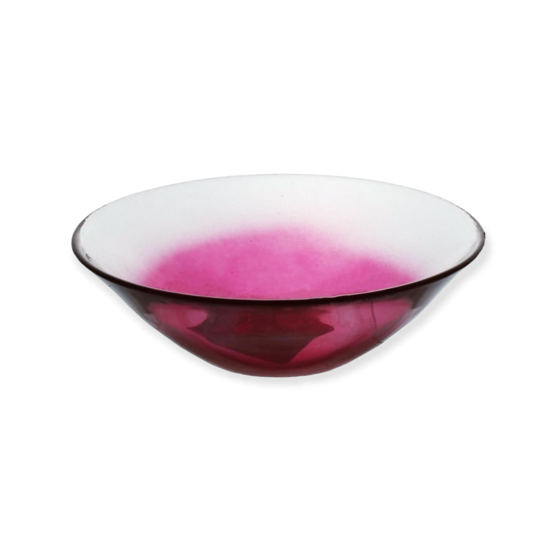 Pasabahce Glass Serving Bowl Red Base 13.5x4.5cm 40989