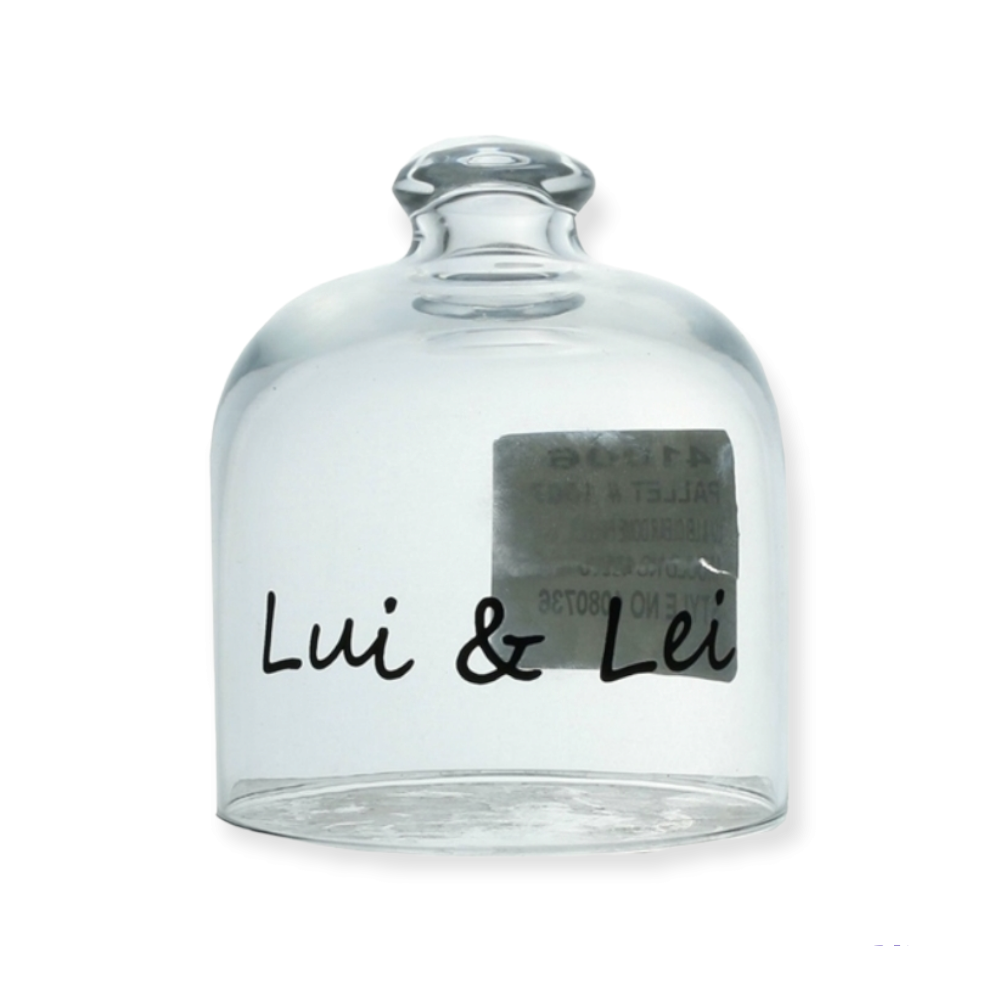 Pasabahce Patiserrie Mini Glass Dome Jar Lui and Lie 8x9.5cm 41006