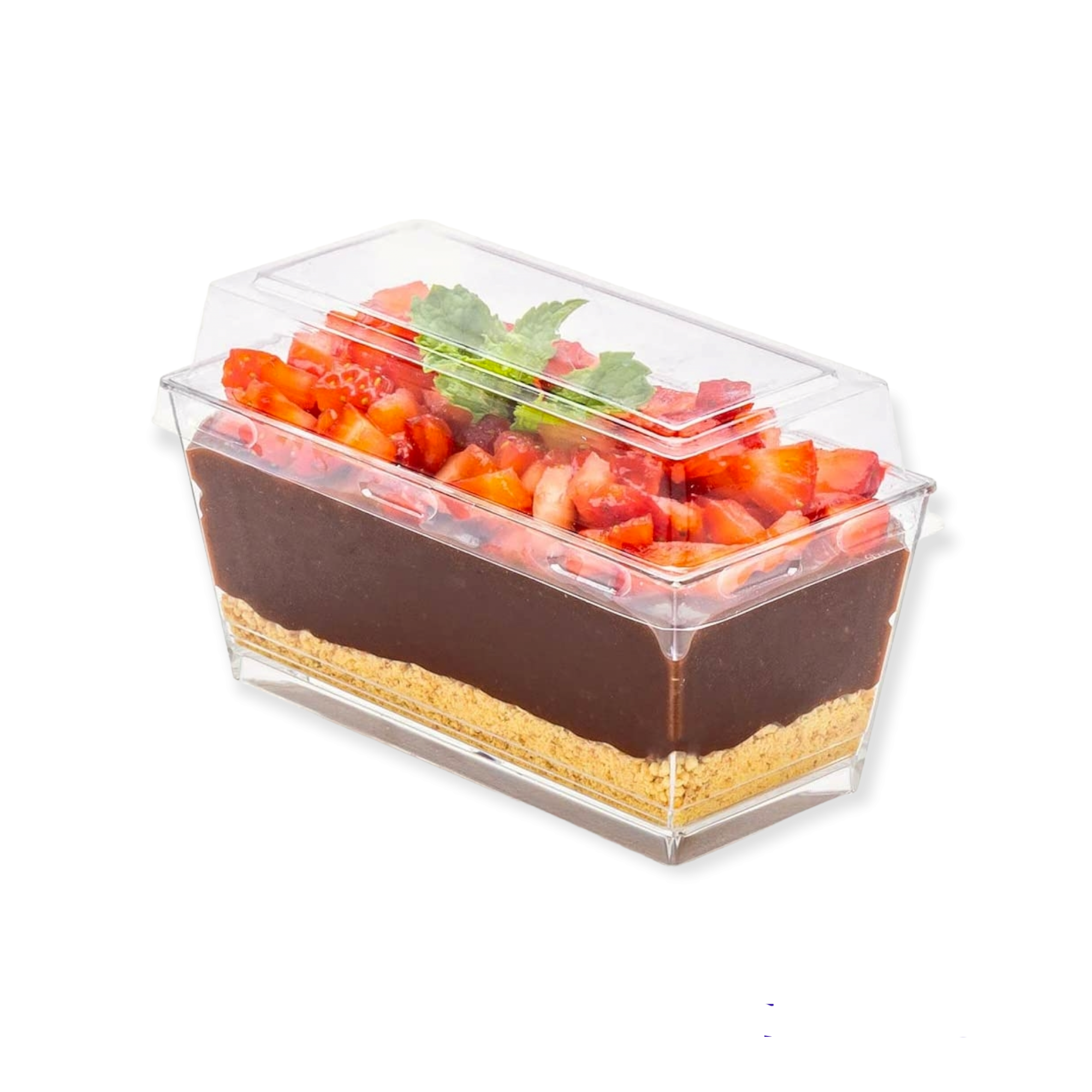 PET Plastic Hotdog Container Clear with Lid 10pack