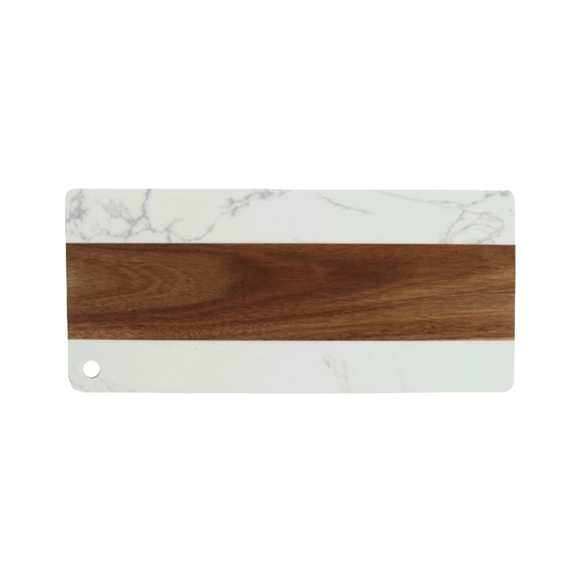 Aqua Cutting Board Acacia and Marble Rectangle 34570