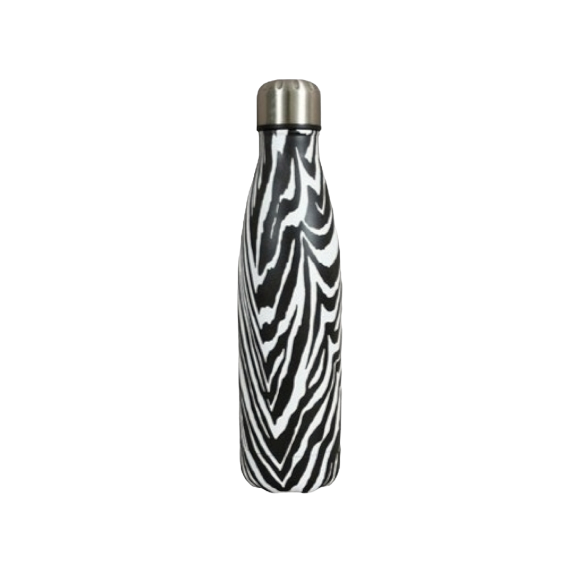 Retro Travel Flask Mug Vacuum Drinking Bottle 500ml Zebra 31008