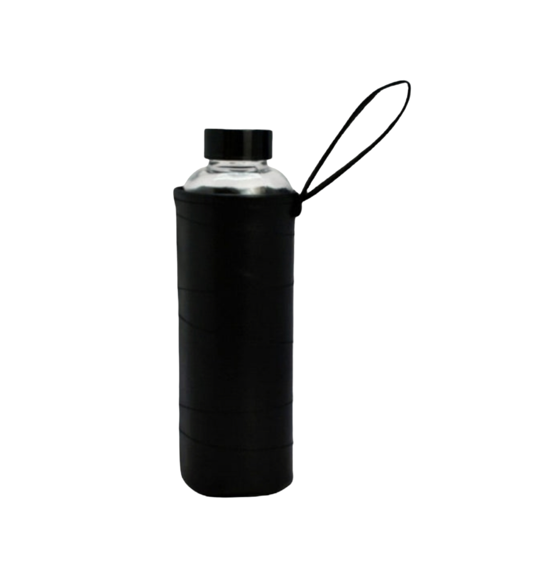Regent Glass Drinking Bottle Flask 600ml with Leatherette Sleeve 26101