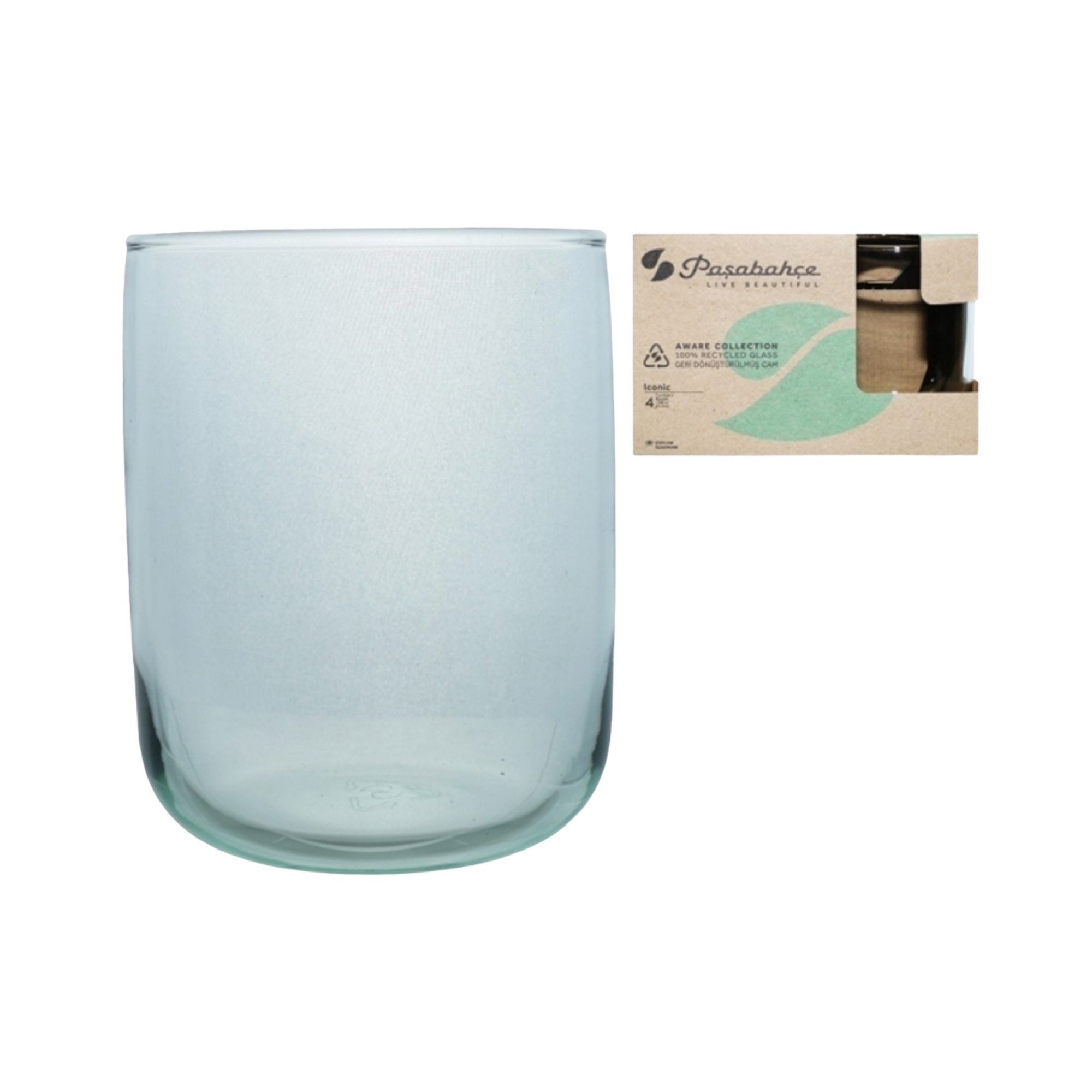 Pasabahce Iconic Recycle Tumbler 280ml 4pack 24034