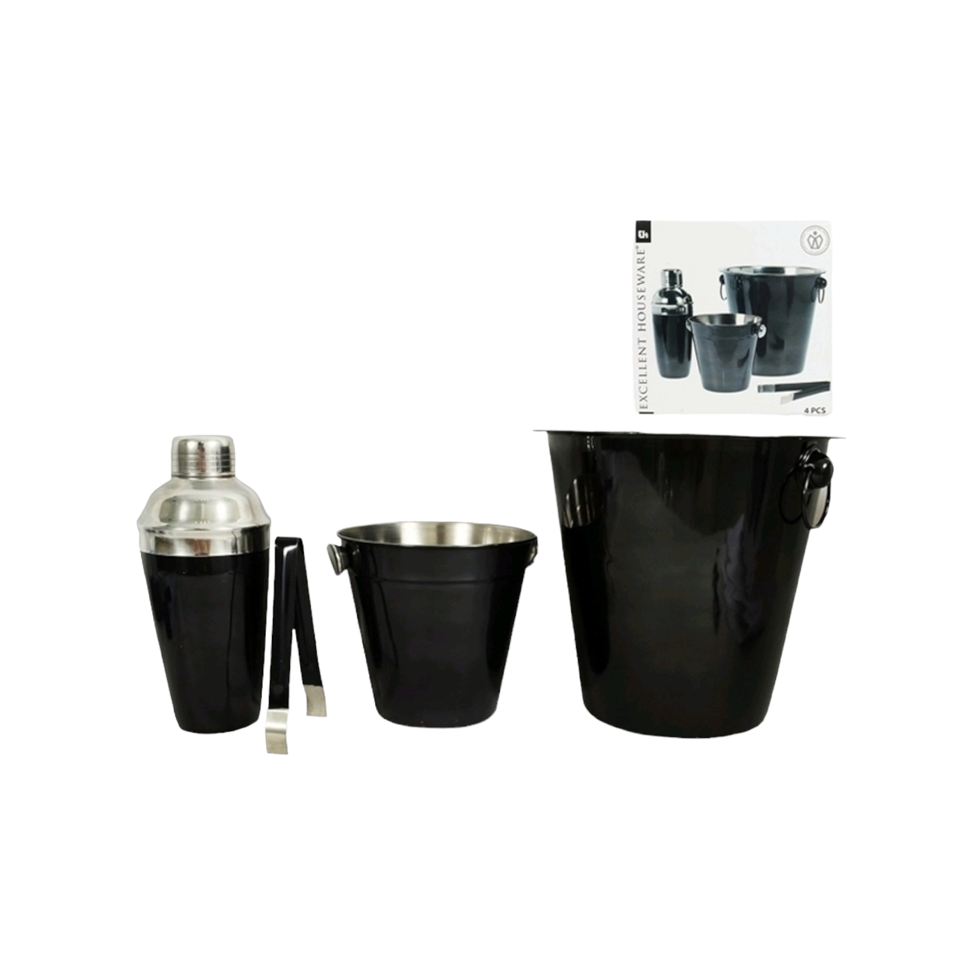 Bar Set Black Stainless Steel 21332