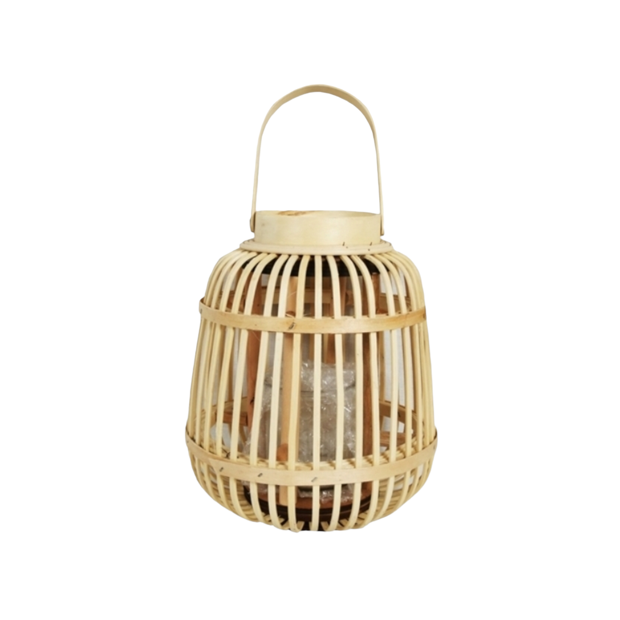 Bamboo Lantern Hanging 24x19cm 13153