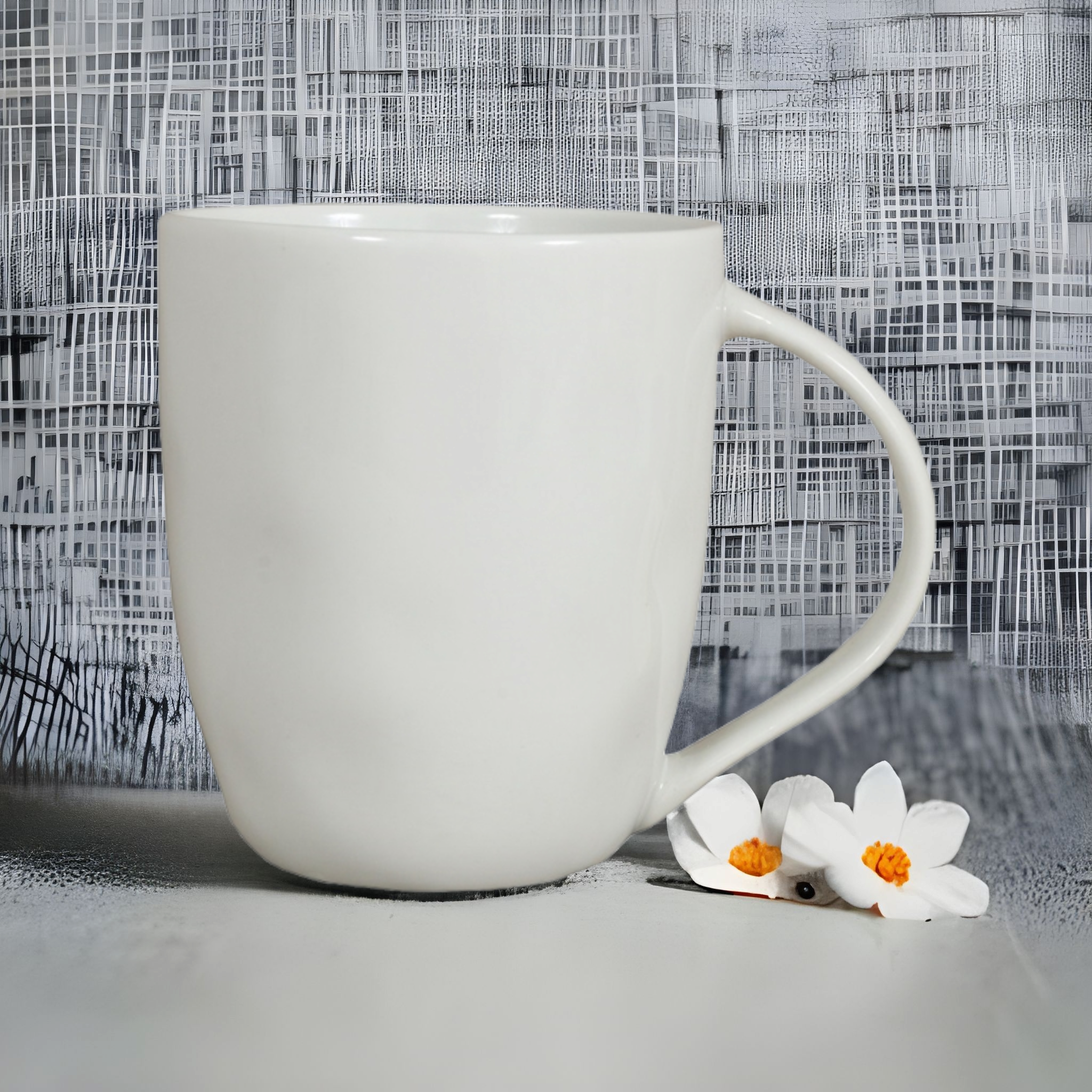 Ceramic Coffee Mug White 325ml 34531